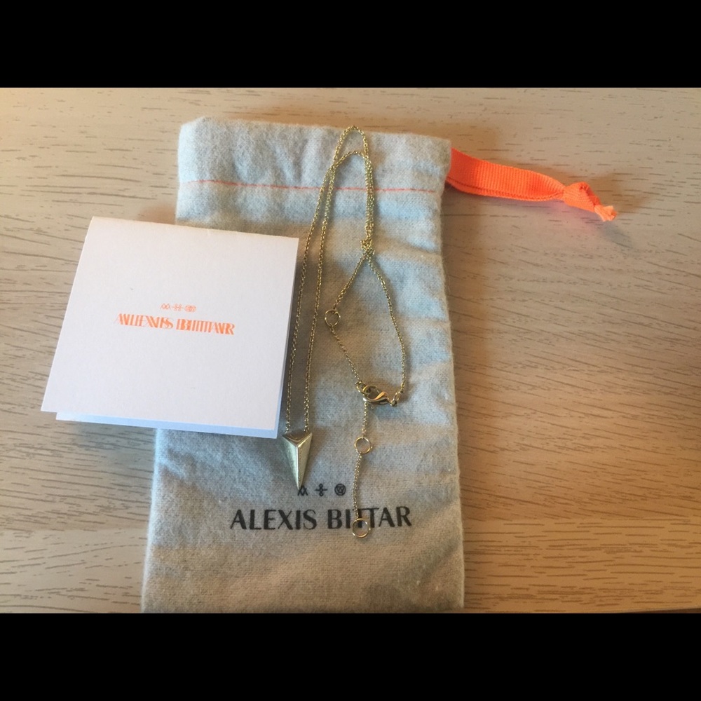 NWT Alexis Bittar pyramid necklace 16”